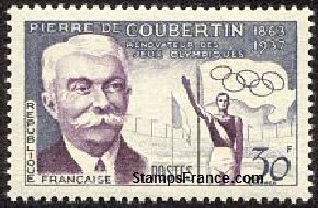 Timbre France Yvert 1088 - France Scott 817