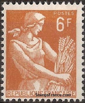 Timbre France Yvert 1115 - France Scott 833