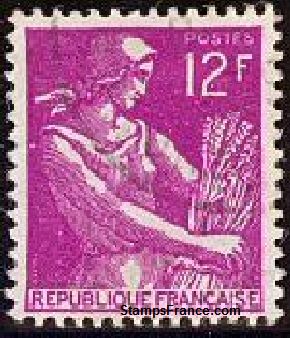 Timbre France Yvert 1116 - France Scott 834