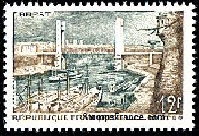 Timbre France Yvert 1117 - France Scott 836