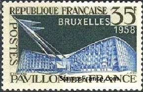 Timbre France Yvert 1156 - France Scott 878