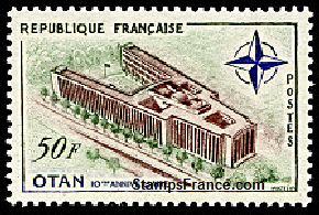 Timbre France Yvert 1228 - France Scott 937