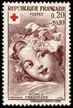 Timbre France Yvert 1366 - France Scott B365