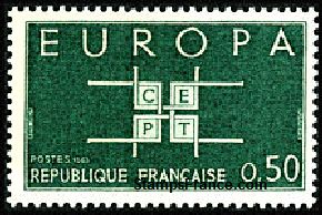 Timbre France Yvert 1397 - France Scott 1075