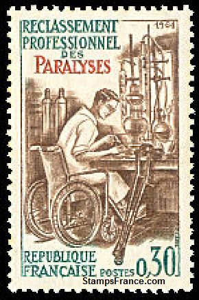 Timbre France Yvert 1405 - France Scott 1083