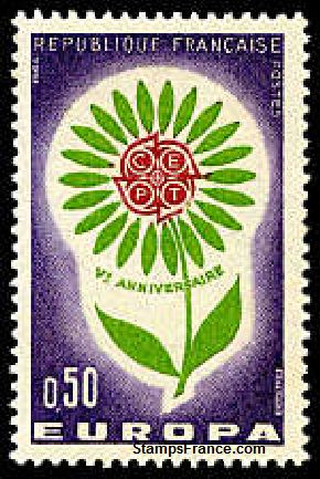 Timbre France Yvert 1431 - France Scott 1110