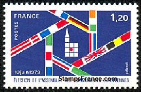 Timbre France Yvert 2050 - France Scott 1650 - Click Image to Close