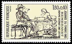 Timbre France Yvert 2258 - France Scott B556