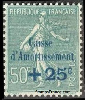 Timbre France Yvert 247 - France Scott B25