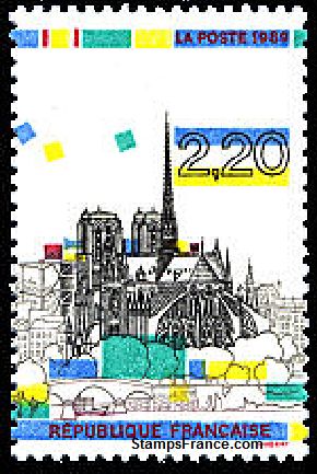 Timbre France Yvert 2582 - France Scott