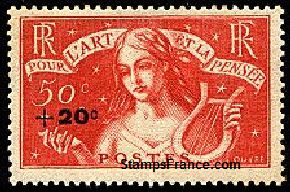 Timbre France Yvert 329 - France Scott B47