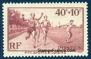 Timbre France Yvert 346 - France Scott B61