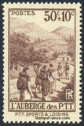 Timbre France Yvert 347 - France Scott B62