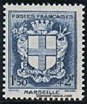 Timbre France Yvert 532 - France Scott B123