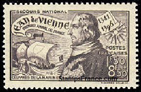 Timbre France Yvert 544 - France Scott B133