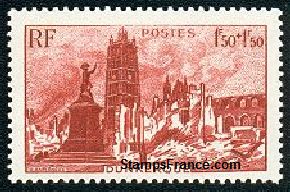 Timbre France Yvert 744 - France Scott B197